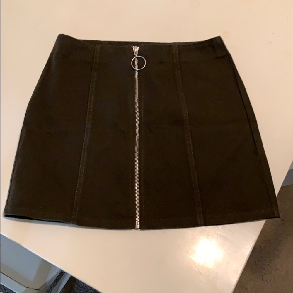 Very Dark Green Skirt